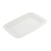 Fineline Settings 257-CL, 5x7-inch Flairware Polystyrene Clear Snack Tray, 252/CS