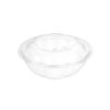 SafePro 48SW150, 48 Oz Clear PET Swirl Bowl with Lid Combo, 150/CS