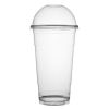 Fineline Settings 31107DLH, 107 mm Super Sips PET Dome Lid with Hole for 32 Oz Cold Cups, 1000/CS