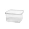 Elfe Plastik 6005EP 32 Oz Square Plastic Tamper Evident Container, 250/CS. Lids Sold Separately.