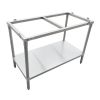 Omcan 41274, 30x36-inch Stainless Steel Solid Poly Top Table