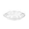 SafePro 40SW100, 40 Oz. 10-inch Crystal Clear PET Swirl Bowl with Swirl Lid Combo, 100/CS