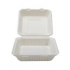 Fineline Settings 42SHDL9, 9x9x3.1-inch Conserveware PLA Lined Bagasse Deep Hinged Container, 200/CS