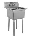 Omcan 43761, 18x18x11-inch 1-Compartment Sink with Right Drain Board