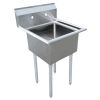 Omcan 43783, 24x24x14-inch 1-Compartment Sink, No Drain Board