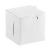 444C, 4x4x4-Inch White 1-Pc Lock Corner Clay Cake Box, 200/BD