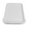 CKF 4SW, 9.25x7.25x0.5-Inch #4S White Foam Meat Trays, 500/PK