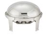 Winco 603, 7-Quart Madison Oval Stainless steel Chafing Dish with Roll Top