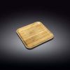 Wilmax WL-771018/A 5Г—5-Inch Bamboo Plate, 120/CS