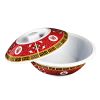 Thunder Group 8011TR 80 Oz 11 Inch Asian Longevity Melamine Round Serving Bowl With Lid, EA