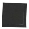 PacknWood 8NPSVCR40BK, 15.8x15.8-inch Luxury Black Night Cotton Table Napkin, 100/PK