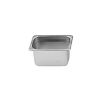 Thunder Group STPA9164, Sixth Size Stainless Steel 4-Inch Deep Anti Jam Pans 25 Gauge