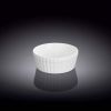 Wilmax WL-996054/A 3.5-Inch White Porcelain Snack/Dessert Dish, 144/CS
