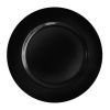SafePro 9PLPB 9-Inch Black Plastic Plates, 400/CS