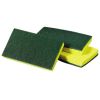 ACS Industries 6x3.5x0.75-Inch Yellow-n-Green Wet Pack Sponge Scrubbers, 5/PK (Discontinued)