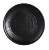 Yanco BP-1012 12-Inch Black Pearl Melamine Round Plate, DZ