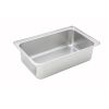 Winco C-WPF6, 6-Inch Deep Full-Size Stainless Steel Water Pan