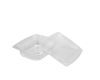 Dart C12DCPR, 12-Ounce ClearPac Clear Rectangular Plastic Container with a Flat Lid, 252/CS