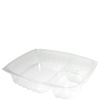 Dart C30DE3R 9x7x2-Inch ClearPac Rectangular Clear OPS 3-Compartment Oblong Container, 252/CS. (Lids are sold separately)