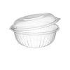 Dart C32HBD 32 Oz PresentaBowls Clear OPS Bowl with a Hinged Dome Lid, 150/CS