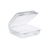 Dart C50UTD 9-Inch StayLock Square Clear OPS Container With A High Dome Hinged Lid, 250/CS