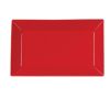 Yanco CA-212RD, 12”x8” Carnival Red Rectangular China Plate, 12/CS