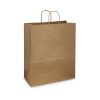 DURO 18x7x18 3/4-Inch 70# Kraft Paper Shopping Bag with Twisted Handles, 200/CS