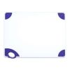 Winco CBN-1218PP, 12x18x0.5-Inch Cutting Board with Purple Hook, NSF