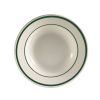 C.A.C. CES-3, 10 Oz 9-Inch Stoneware Emerald Rim Soup Plate, 2 DZ/CS