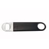Winco CO-301PK, Coated Flat Can Opener with PVC, Black