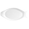 C.A.C. COL-F41, 12.25x6-Inch Bright White Porcelain Fish Platter, DZ