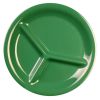 Thunder Group CR710GR 10.25 Inch Western Green 3 Compartment Melamine Plate, DZ
