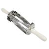 Thunder Group CRCCT038, 8.2x3.8-Inch Stainless Steel Croissant Cutter with Wood Handle