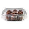 Placon CS24DL, 24-Ounce Crystal Seal Clear PET Combo, Container with Dome Lid, 200/CS