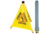 Winco CSF-SET, Caution Sign, Pop-up Safety Cone with Storage Tube