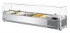 Turbo Air CTST-1500G-N, 59-inch Counter Top Salad Table Refrigerator, Clear Hood, Pan.25,.5