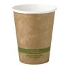 World Centric CU-PA-8-K 3.15x3.6-Inch 8 Oz Kraft Paper Compostable Hot Cup, 1000/CS (Discontinued)