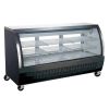 Coldline DC80-SS 80-inch Stainless Steel Curved Glass Refrigerated Deli Display Case