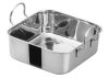 Winco DDSB-102S, 5-3/16-Inch Stainless Steel Square Mini Roasting Pan, 2 Handles