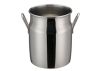 Winco DDSD-103S, 4-Inch Dia Stainless Steel Mini Milk Can, 2 Handles