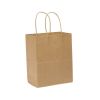 SafePro LIN 10x5.75x13.5-Inch Kraft Take Out Paper Bags with Handles, 200/CS