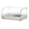 Omcan DW-CN-0025-L, 22-inch Countertop Stainless Steel Curved Glass Display Case