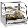 Omcan DW-CN-0120, 27-inch Countertop Stainless Steel Angled Glass Display Warmer, 120 Liters Capacity