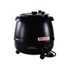C.A.C. ELSW-100K, 10.5 Qt Countertop Stainless Steel Black Electric Soup Warmer, 400W