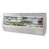 Leader ERHD118ES, 118-Inch Refrigerated Slanted Glass High Deli Case with 2 Shelves