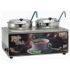 Winco ESM-27KNB, Soup Merchandiser with two 7-Quart Insets, 