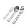 Fineline Settings 601, Silver Secrets 24 Count Cutlery Combo (Fork, Spoon, Knife) in a Box, 576/CS