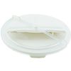 Winco FCW-10RC, Rotating Lid for White Container, 10 Gallon, NSF
