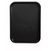 Winco FFT-1014K, 10x14-Inch Black Plastic Fast Food Tray