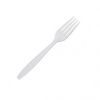 SafePro IWFWM Individually Wrapped White Medium Weight Plastic Forks, 1000/CS (Discontinued)
